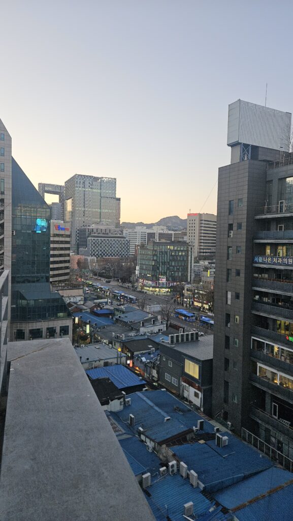 jongno le soir à Séoul